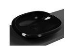 Vitra Istanbul Aufsatzschale 4520B470-0016 schwarz VC, 53,5x51,5cm, ohne Hahnlochbank/ohne Überlaufloch