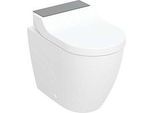 Geberit AquaClean Tuma WC-Komplettanlage 146310SJ1 mit Stand-WC, tief, schwarz