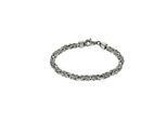 Zeeme Basic Armband Silber 925 poliert Königskette 4mm breit