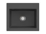 Villeroy & Boch Subway 60 S Einbauspüle 330901i4 mit Ablaufgarnitur und Handbetätigung, 600 x 510 mm, Graphit