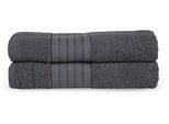 good morning Badetuch »Uni Towels«, (2 St., 2er Set Badetücher 70 x 140 cm), Baumwolle, Walkfrottee, Bordüre, 500 GSM,...