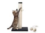 Rohrschneider ® Katzenbaum L Stamm, inkl. Gratis-Spielkugel 2er-Set dunkelgrau 36 cm, 36 cm, 64 cm