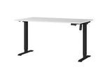 Schreibtisch Profi 2.0, elektrisch höhenverstellbar, B 1400 x T 800 x H 710 - 1190 mm, lichtgrau/schwarz