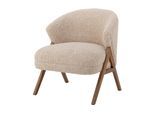 Bloomingville Sessel »Camino Holz/Textil«