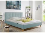 Polsterbett MAINTAL "Leesburg", bunt (aqua, petrol), B:205cm H:99cm L:216cm, Betten, Polsterbett, Bettseiten zerlegt, ohne Bettkasten