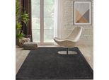 Hochflor-Teppich MERINOS "Forest 340", grau (anthrazit), B:200cm H:25mm L:290cm, Polypropylen (PP), Teppiche, Hochflor-Teppich, Shaggy, uni meliert, sehr dicht und weich, Wohnzimmer