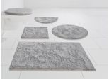 my home Badematte »Jos, Badvorleger, Badezimmer Teppich«, rutschhemmend beschichtet, fussbodenheizungsgeeignet-schnell trocknend, Badematten in Pastell-Farben, Badteppich als 3 teiliges Set erhältlich