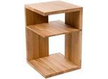 Xxxl Beistelltisch , Wildeiche , Holz , Wildeiche , massiv , rechteckig , Bodenplatte , 40x60x40 cm , offenes Fach , Wohnzimmer, Wohnzimmertische, Beistelltische