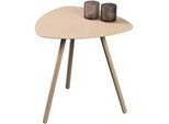 Xora Beistelltisch , Creme , Metall , rund , 50x50x50 cm , einfacher Aufbau , Wohnzimmer, Wohnzimmertische, Beistelltische, Beistelltische Metall