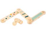 Balancetrainer PINOLINO "Balance-Set »Kari« mit Parcours und Steinen mit Zahlen", beige (natur, grün), Balancetrainer, Kinder, B/H/L: 15cm x 7cm x 80cm Ø, B:15cm H:7cm L:80cm
