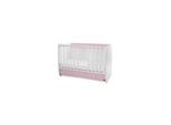 Lorelli Babybett Dream 60 x 120 cm umbaubar Schreibtisch Kinderbett Schaukelbett pink