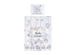 Chipolino 5-teiliges Bettwäsche Set, Decke 95 x 125 cm Kissen 35 x 45 cm blau weiß