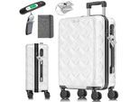 KESSER® Reisekoffer Koffer ABS Hartschalenkoffer mit Zahlenschloss, Kofferwaage & Reisebrieftasche 360° Rollen Koffer für Business & Reise Trolley