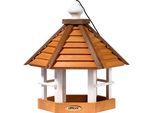 dobar großes Vogelhaus "Goldener Oktober" für Ständermontage, Vogelfutterhaus zum Aufstellen