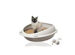 Rohrschneider Katzentoilette Shuttle rosa + Spielkugel 2er-Set