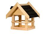 dobar Vogelhaus "Zwart" aus Massivholz, ca.: 40x34,5x23,5 cm