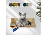 Rohrschneider Wandmulde geflammt+ Stoffeinlage Cord breit taupe