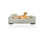 Rohrschneider Hundesofa gepolstert Cord breit beige