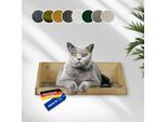 Rohrschneider Wandmulde geflammt+ Stoffeinlage Cord breit taupe