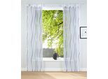 my home Schiebegardine »Dimona«, (2 St.), 2er-Set, Fertiggardine, inkl. Beschwerungsstange, Wellen