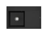 Villeroy und Boch Subway Style 45 Flat Einbauspüle 334800J0 Spülbecken links, chromite CeramicPlus, 78 x 51 cm