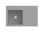 Villeroy und Boch Subway Style 45 Flat Einbauspüle 334800KD Spülbecken links, fossil CeramicPlus, 78 x 51 cm