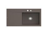 Villeroy und Boch Subway Style 60 Subway Spüle 336102TR Becken rechts, Ablaufgarnitur mit Excenterbetätigung, 1000 x 510 mm, Timber