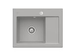 Villeroy & Boch Subway 45 Compact Einbauspüle 331202KD links, mit Ablaufgarnitur und Exzenterbetätigung, 650 x 510 mm, Fossil