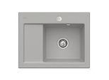 Villeroy und Boch Subway 45 Compact Einbauspüle 331302KD rechts, mit Ablaufgarnitur, Excenterbetätigung, 650 x 510 mm, fossil CeramicPlus
