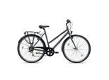 KCP City One Trekkingrad 28 Zoll Urban Bike Trekking Fahrrad 155 - 175 cm mit 7 Gängen anthrazit 53 cm