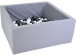 Knorrtoys® Bällebad »Soft, Grey«, eckig mit 100 Bällen Grey/white; Made in Europe