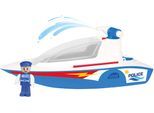 Lena® Spielzeug-Boot »Boazz Polizeiboot«, inklusive Spielfigur, Made in Europe