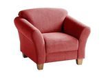 Sit & More Sessel , Rot , Textil , Buche , 101x84x89 cm , Fsc, Goldenes M, Made in EU, DGM-Klimapakt , gepolsterte Armlehnen , Wohnzimmer, Sessel, Sonstige Sessel
