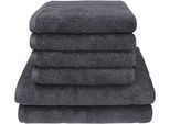 Dyckhoff Handtuch Set »City Lights«, Set, 6 tlg., Walkfrottier, 4 Handtücher (50x100cm), 2 Duschtücher (70x140cm)