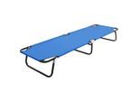 vidaXL Klappliege Blau Stahl