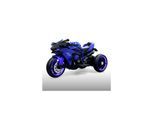 Moni Kinder Elektromotorrad Ninja, drei Kunststoffräder, LED-Beleuchtung, Mp3 blau