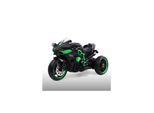Moni Kinder Elektromotorrad Ninja, drei Kunststoffräder, LED-Beleuchtung, Mp3 schwarz