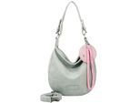 Schultertasche FRITZI AUS PREUSSEN "Fritzi Hobo", Damen, Gr. B/H/T: 10cm x 31cm x 33cm, grün (mint), Lederimitat, unifarben, Taschen Schultertasche, mit abnehmbaren Schultergurt