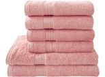 Dyckhoff Handtuch Set »Siena«, Set, 6 tlg., Walkfrottier, in tollen Unifarben