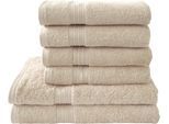 Dyckhoff Handtuch Set »Siena«, Set, 6 tlg., Walkfrottier, in tollen Unifarben
