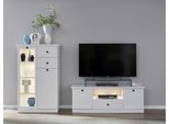Home affaire Wohnwand »Örebro«, (Set, 2 St.), zeitloser Landhausstil, mit Vollauszug, Beleuchtung optional