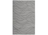 Esprit Flachwebeteppich , Grau , Textil , Wellen , rechteckig , 80x150 cm , Textiles Vertrauen - Oeko-Tex® , für Fußbodenheizung geeignet, in verschiedenen Größen erhältlich, pflegeleicht, leicht zusammenrollbar , Teppiche Und Böden, Teppiche, Webteppiche
