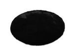 Xxxl Hochflorteppich , Schwarz , Textil , Uni , rund , Oeko-Tex® Standard 100 , für Fußbodenheizung geeignet , Teppiche und Böden, Teppiche, Runde Teppiche