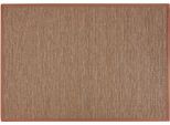 Teppich DEKOWE "Naturino Effekt", braun, B:160cm H:8mm L:230cm, Kunstfaser, Teppiche, Teppich, Flachgewebe, Sisal-Optik, mit Bordüre, In- und Outdoor geeignet