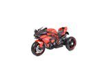 Moni Kinder Elektromotorrad Ninja, drei Kunststoffräder, LED-Beleuchtung, Mp3 rot