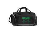 multifanshop Sporttasche - Bremen - Herzschlag - Druck grün - Tasche