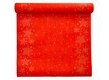 Tischläufer Papstar "Christmas Shine", 3 m x 400 mm, stoffähnlich, Airlaid, rot