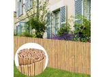 vidaXL Gartenzaun Bambus 300 x 100 cm