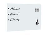 vidaXL Magnetisches Whiteboard Wandmontage Glas 80x60 cm