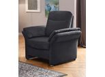 Sessel HOME AFFAIRE "Tahoma", schwarz, B:99cm H:103cm T:89cm, Luxus-Microfaser ALTARA NUBUCK (100% Polyester);Struktur weich (92% Polyester, 8% Nylon);NaturLEDER (echtes Rindsleder)/Kunstleder, Sessel, Sessel, Federkern-Polsterung, in 3 Bezugsqualitäten